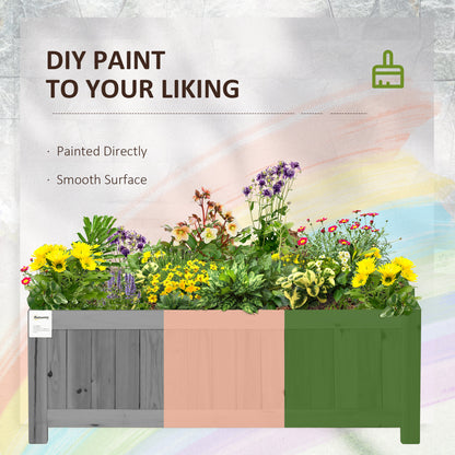Jardinière surélevée pliable en bois pour légumes et herbes