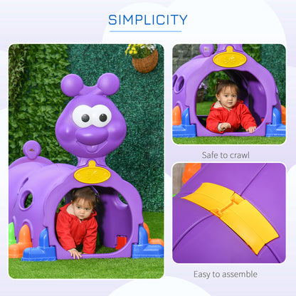 Tunnel de jeu chenille pour enfants 3-6 ans