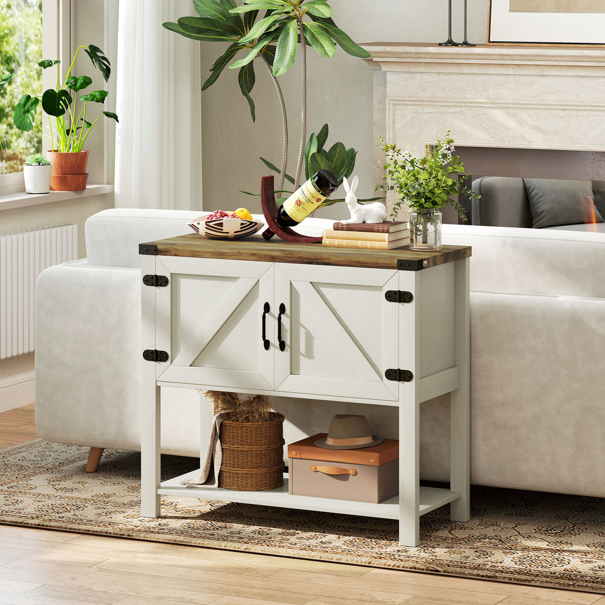 Buffet de cuisine rustique style fermette