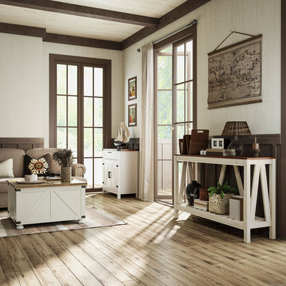 Armoire cuisine portes grange rustiques 2 portes