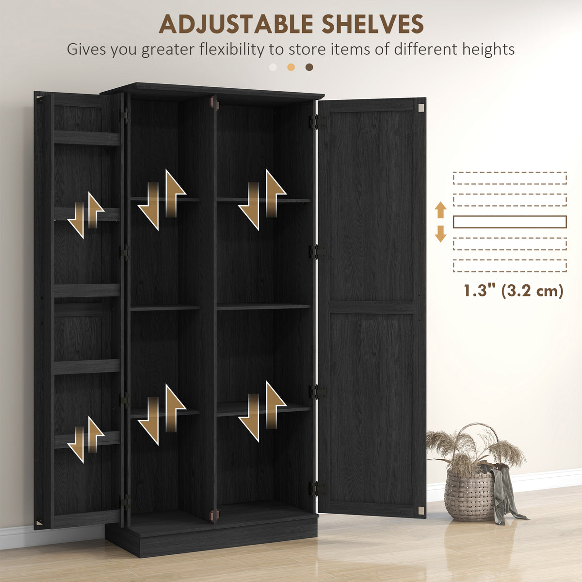 Armoire de cuisine haute 177 cm