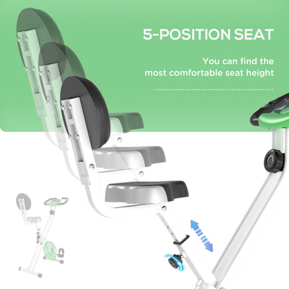 Vélo d'exercice stationnaire pliable à résistance magnétique