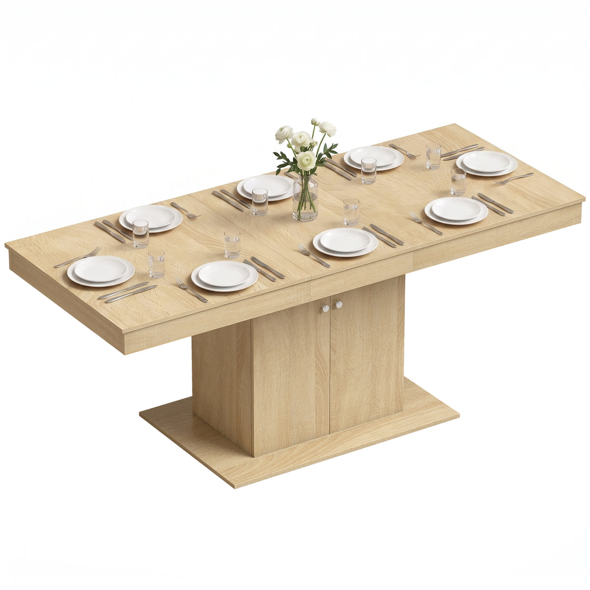 Table à manger extensible avec rangement