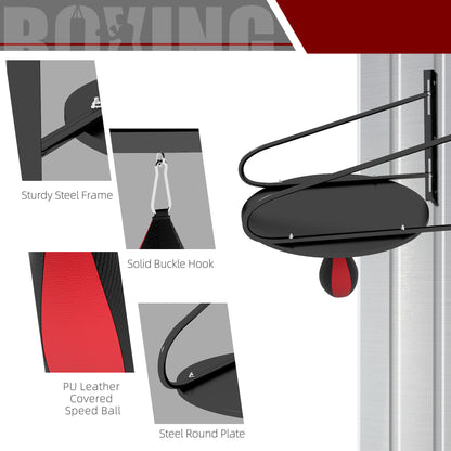 Plateforme de sac de vitesse de boxe murale réglable