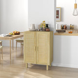 Buffet style boho en bois d'ingénierie