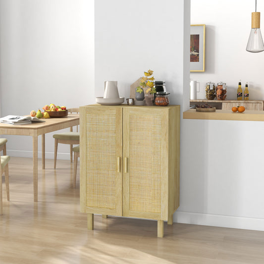 Buffet style boho en bois d'ingénierie