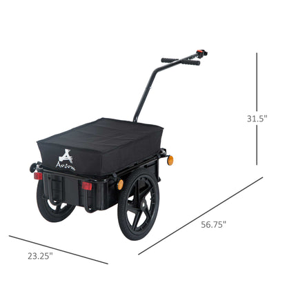 Remorque vélo cargo acier grand format