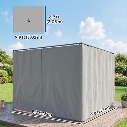 Rideaux de gazebo de remplacement 10' x 12'