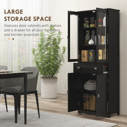 Armoire Pantry 4 portes 160 cm rangement cuisine
