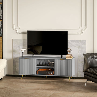 Meuble télé moderne avec rangement 55 pouces