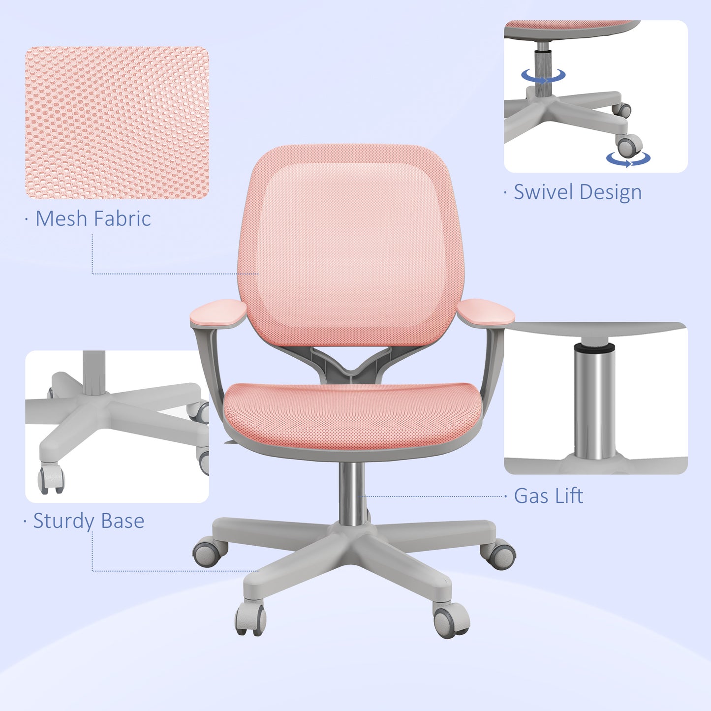 Chaise de bureau ergonomique avec dossier en maille