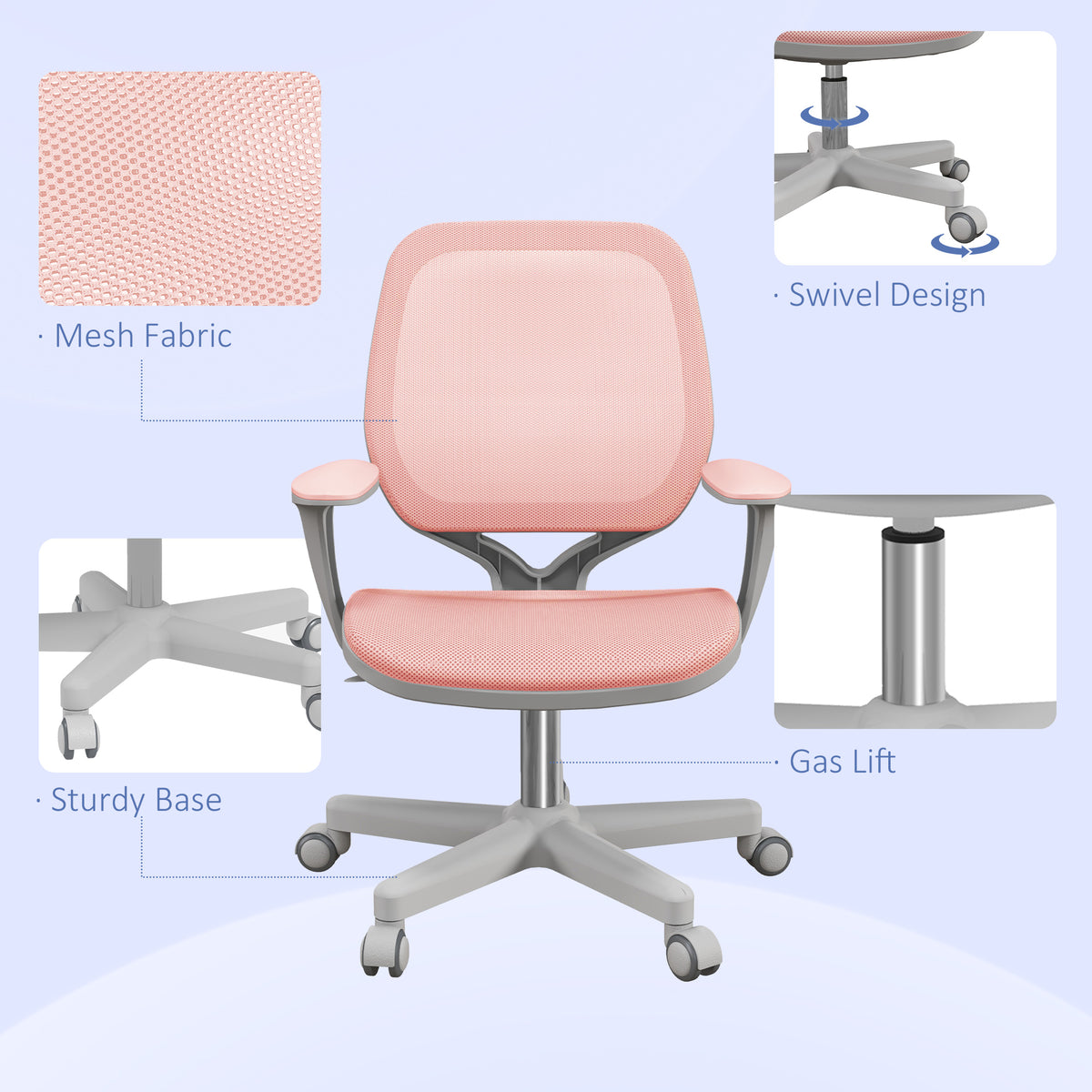 Chaise de bureau ergonomique avec dossier en maille
