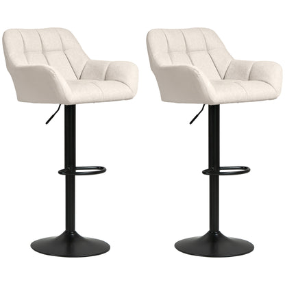 Tabourets de bar pivotants réglables avec appuie-bras et repose-pieds