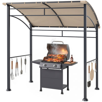 Gazebo BBQ courbé 7' x 5'