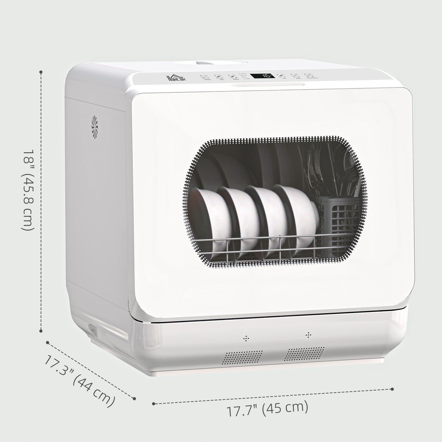Lave-vaisselle de comptoir portable 4 couverts 5 programmes