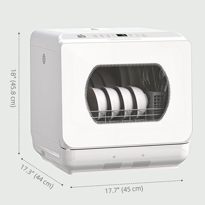 Lave-vaisselle de comptoir portable 4 couverts 5 programmes