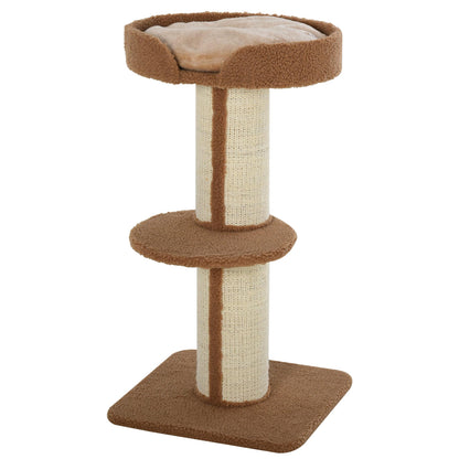 Arbre à chat multiétage avec griffoir en sisal et lit