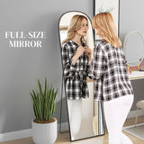 Miroir sur pied arche pleine longueur