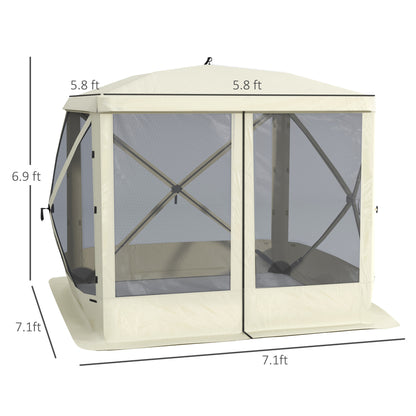 Tente abri moustiquaire pliable 3-4 personnes avec sac transport