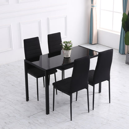 Chaises de salle à manger rembourrées ensemble de 4