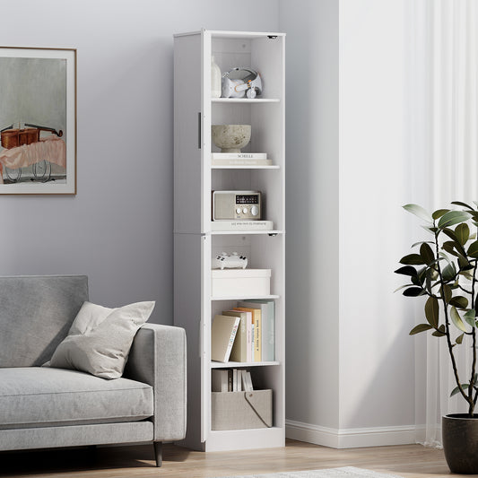 Armoire de salle de bain étroite à six niveaux