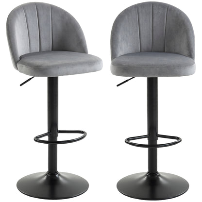 Tabourets de bar pivotants ajustables ensemble de 2