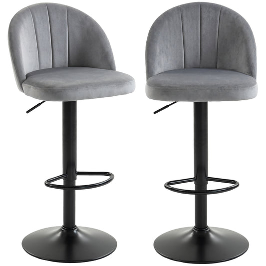 Tabourets de bar pivotants ajustables ensemble de 2