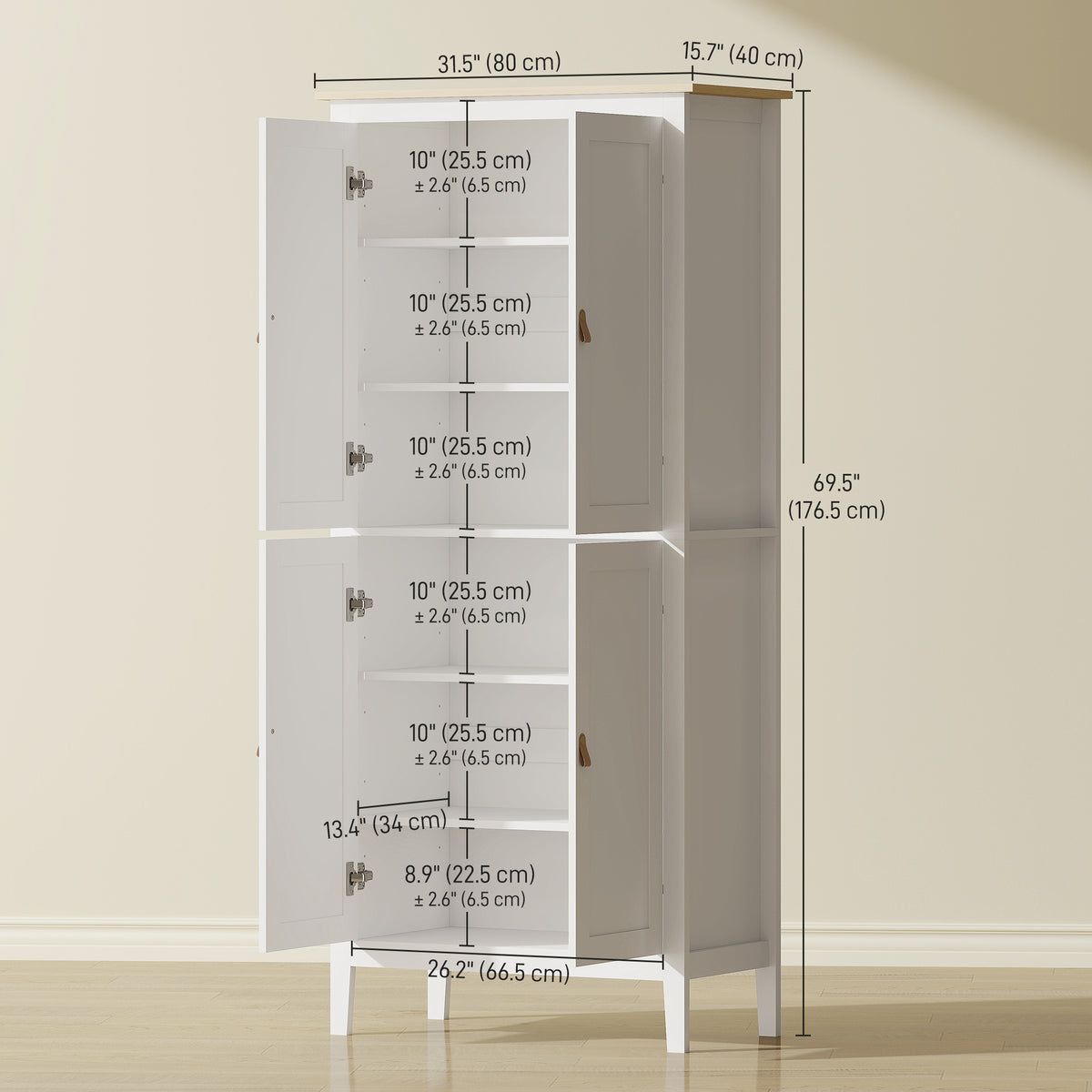 Armoire de cuisine haute avec rangement