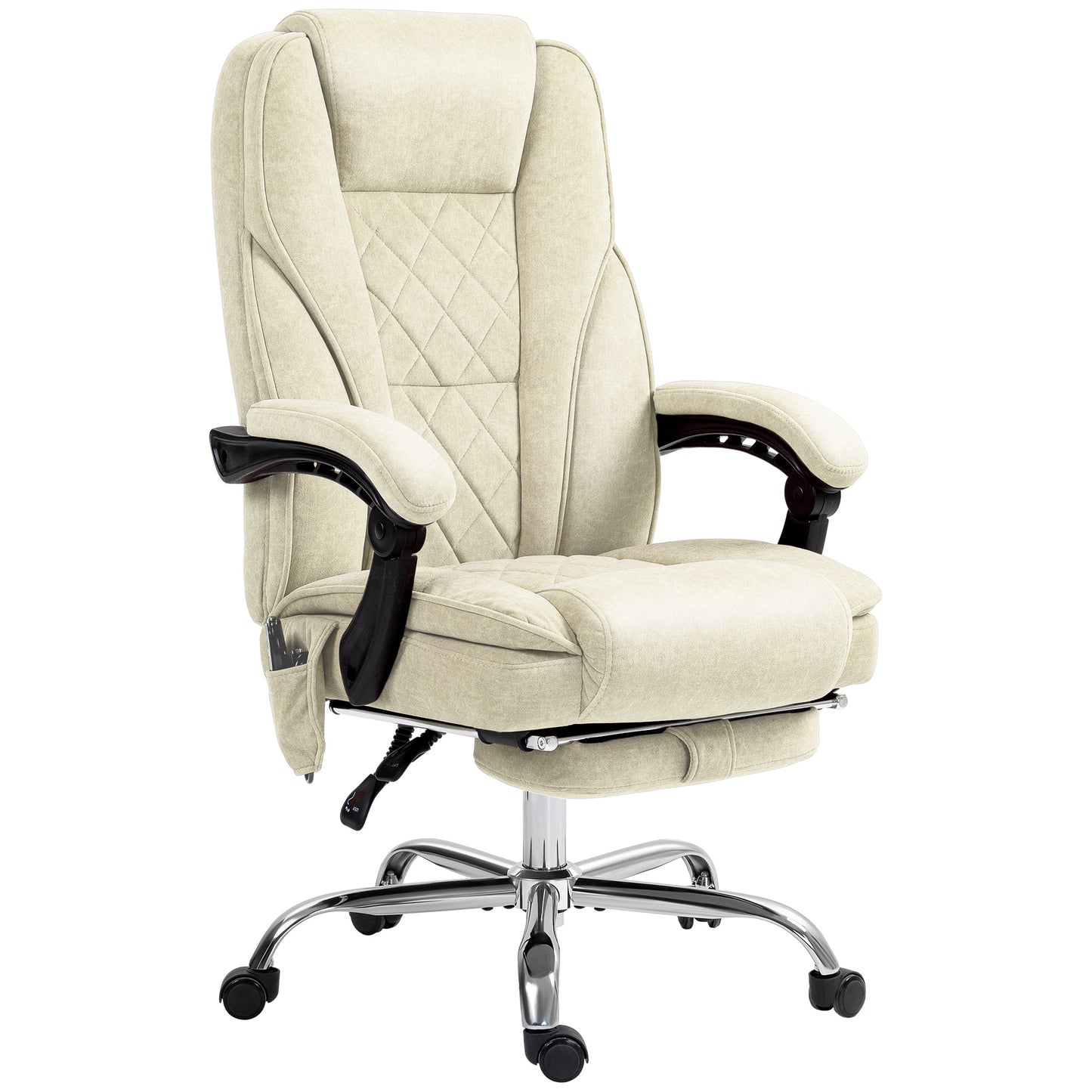 Chaise bureau massage inclinable avec repose-pieds ajustable