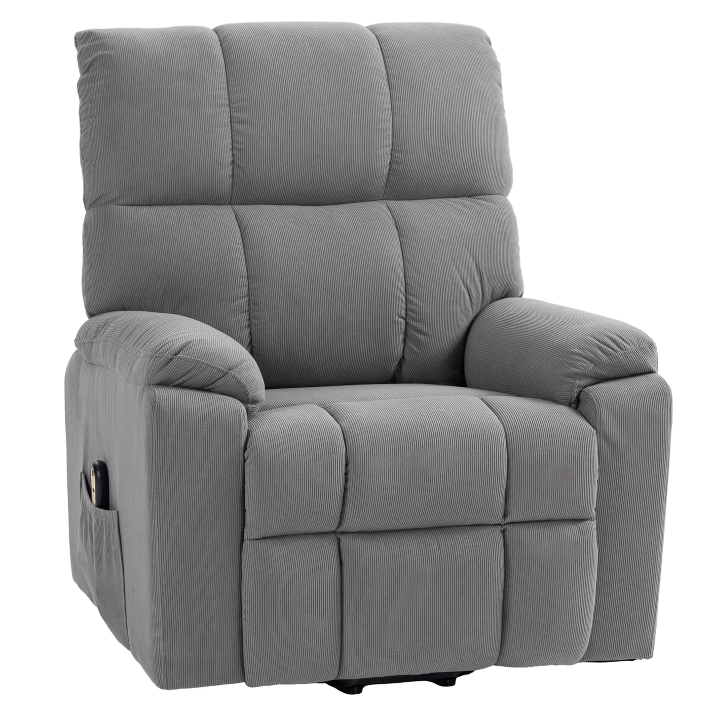 Fauteuil releveur électrique rembourré en microfibre