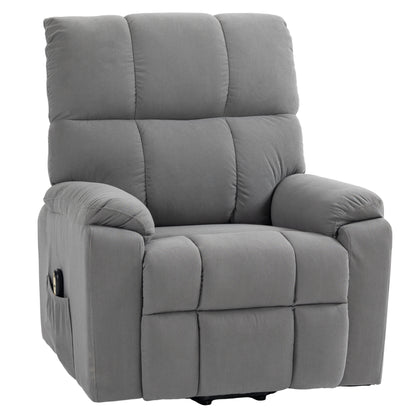 Fauteuil releveur électrique rembourré en microfibre