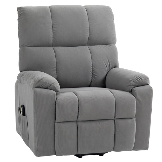 Fauteuil releveur électrique rembourré en microfibre