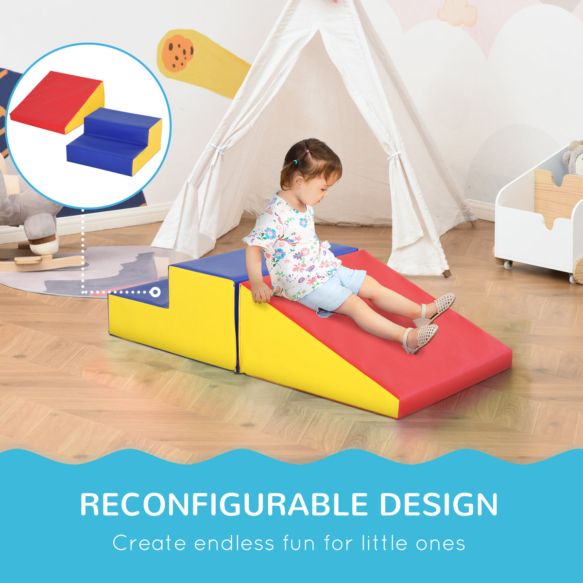 Ensemble de blocs de jeu mous d'escalade — Lot de 2