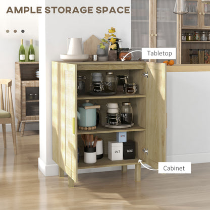Buffet style boho en bois d'ingénierie