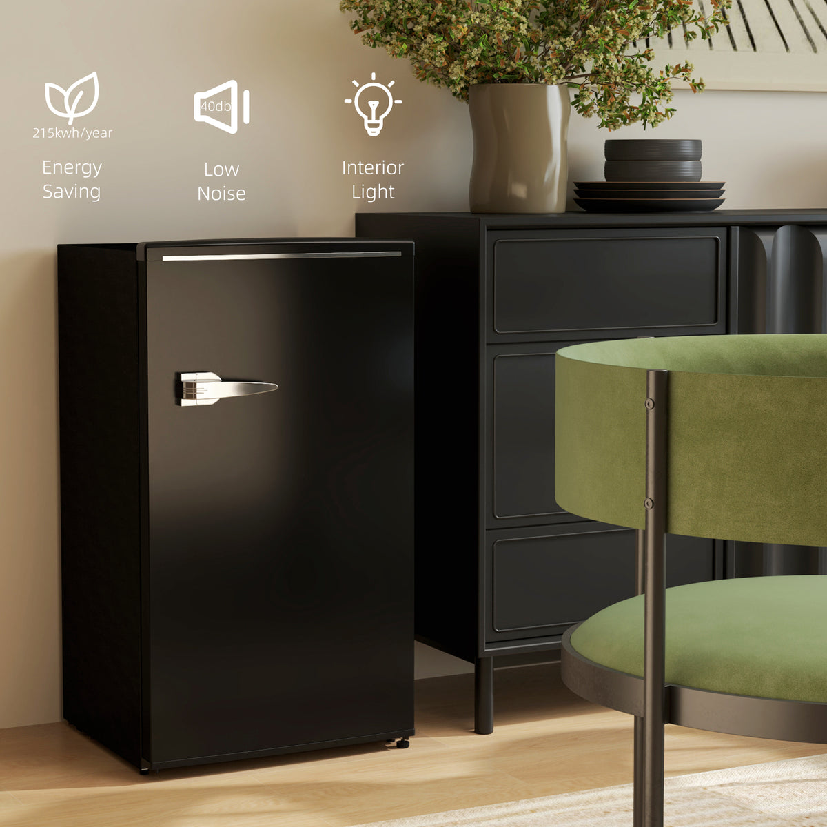 Mini réfrigérateur rétro compact 85 L