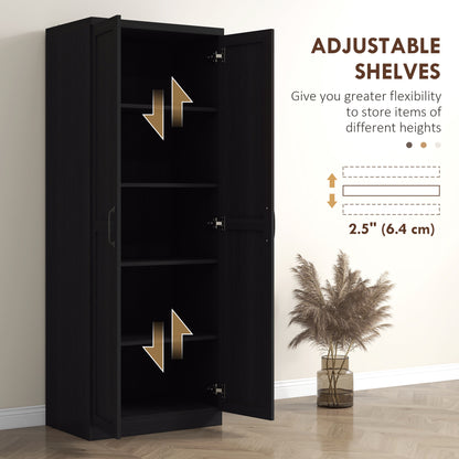 Armoire de cuisine 5 tablettes avec portes