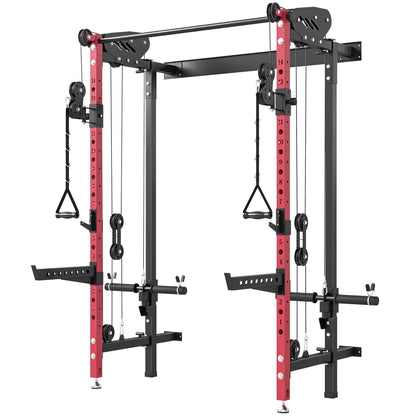 Cage à squat multi-exercices avec barre de traction acier
