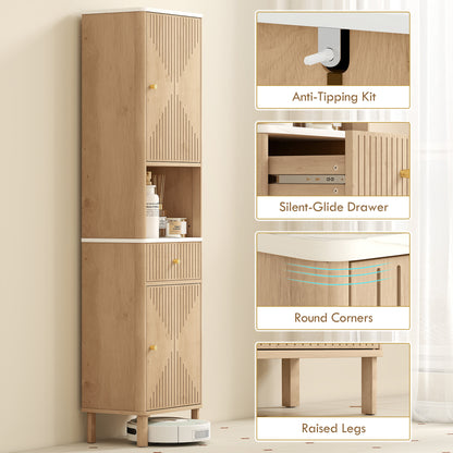 Armoire salle de bain 66 po — Chêne
