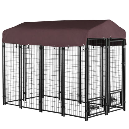 Enclos pour chien extérieur verrouillable acier soudé