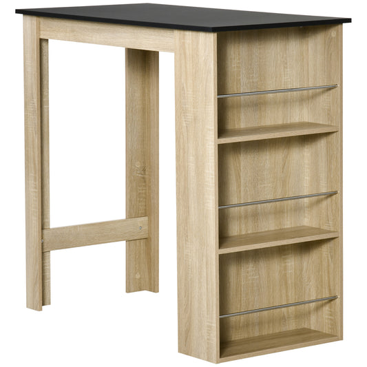 Table haute cuisine 3 tablettes rangement