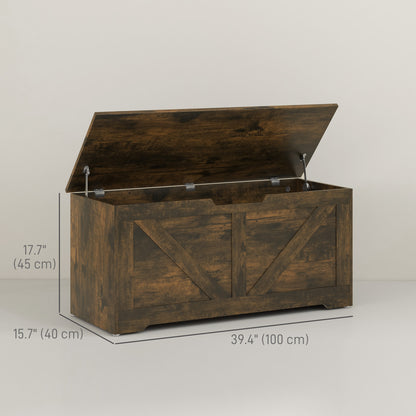 Coffre de rangement avec charnières de sécurité 127 L
