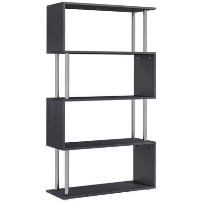 Bibliothèque géométrique à 5 tablettes style S