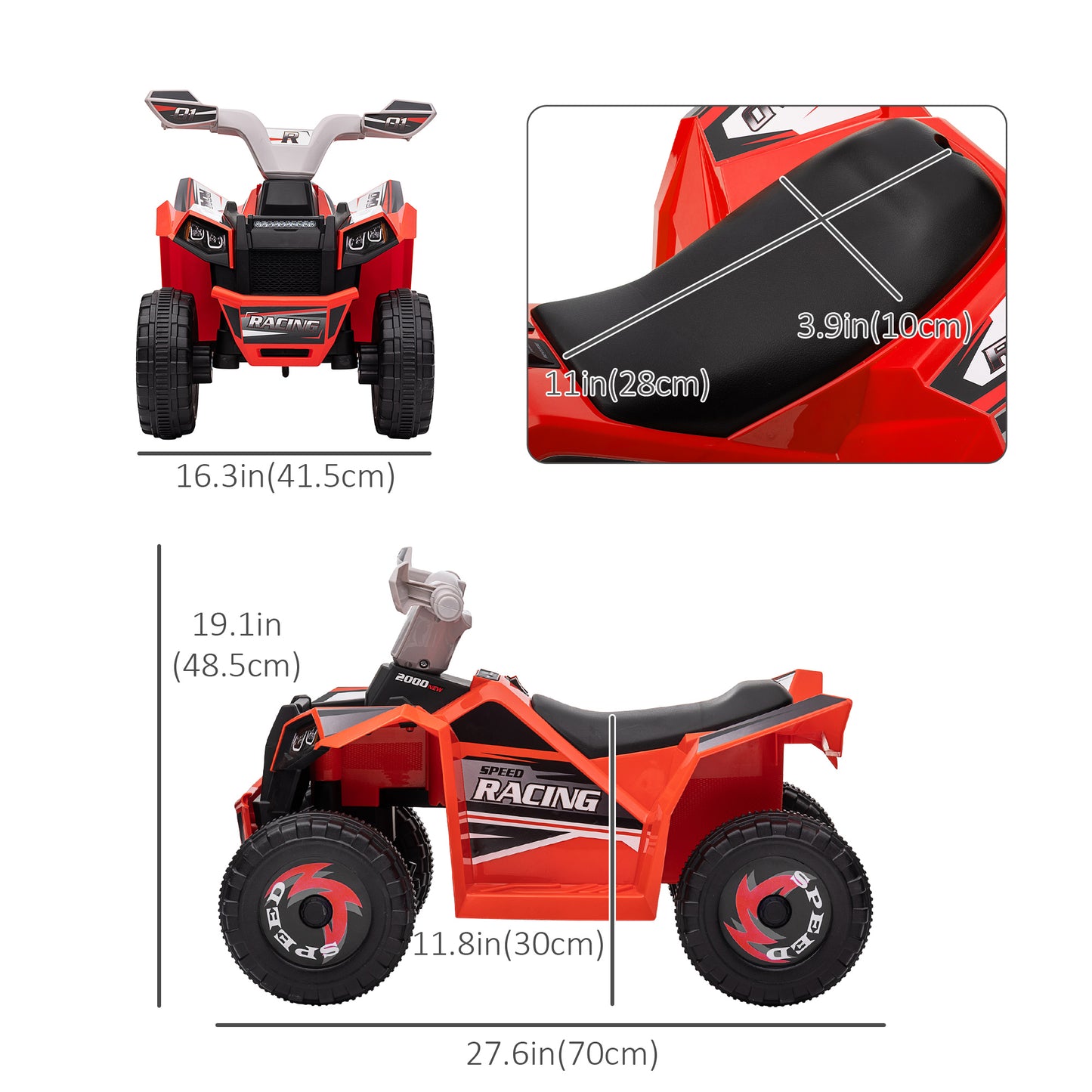 Voiture électrique quad pour enfant 6V