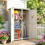Abri de jardin bois 4x1,5 pi avec portes doubles