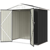 Remise de jardin métallique 6,5' x 4' portes doubles