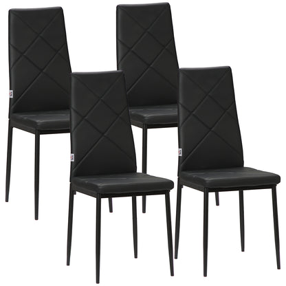 Chaises de salle à manger capitonnées lot de 4
