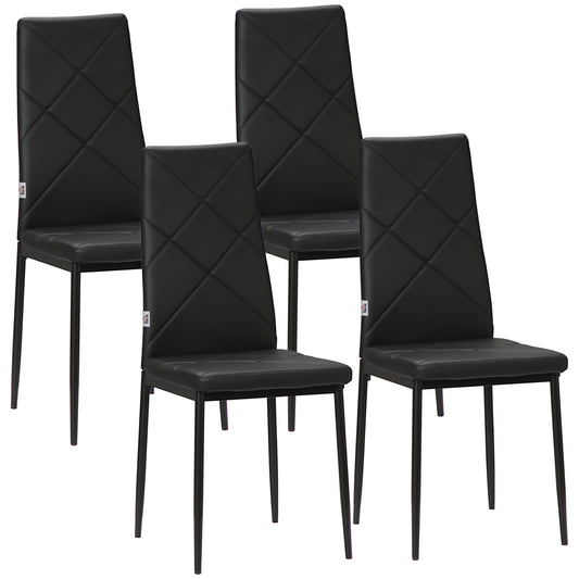 Chaises de salle à manger capitonnées lot de 4