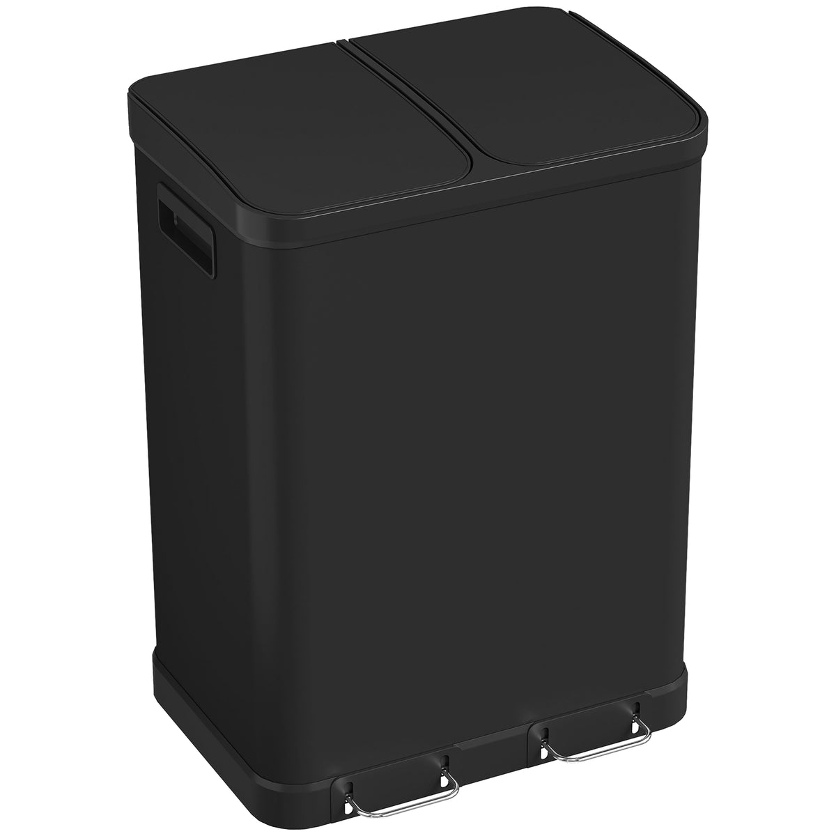 Poubelle de cuisine double à pédale 60 L