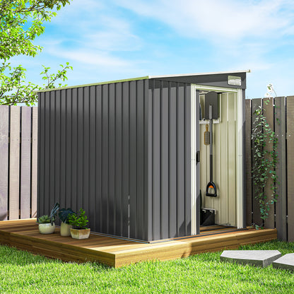 Remise de jardin en acier galvanisé avec design appentis