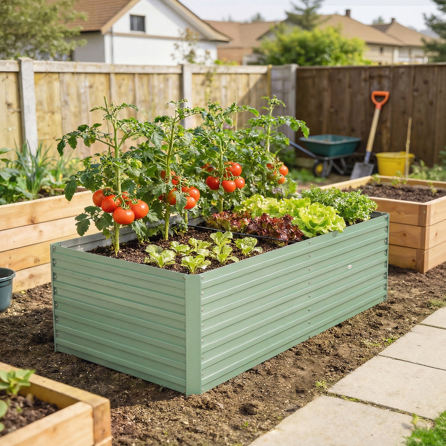 Bac jardinage surélevé galvanisé extra profond 152x91x60cm